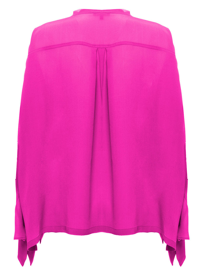 Jejia Womans Pink Silk Shirt And Blouses
