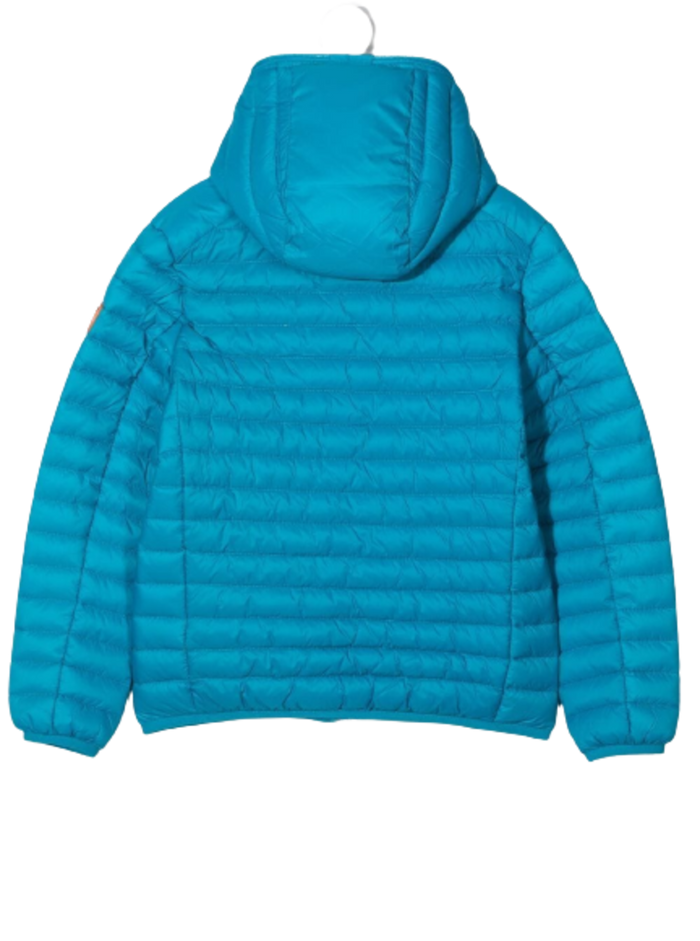 Save The Duck Kids Boys Dony Light Blue Ecological Quilted Nylon Down Jacket