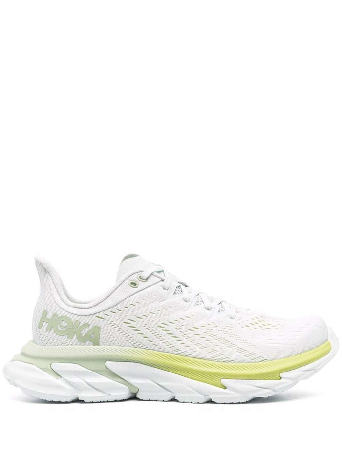 Hoka One Mans Clifton Edge Bicolor Sneakers White Textile Synthetic