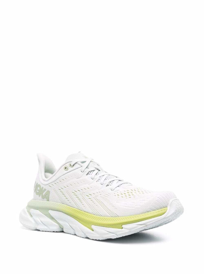 Hoka One Mans Clifton Edge Bicolor Sneakers White Textile Synthetic