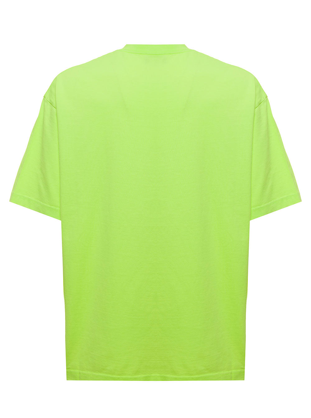 Balenciaga Mens Green Organic Cotton T-Shirt Yellow Tshirts And Polo Shirts