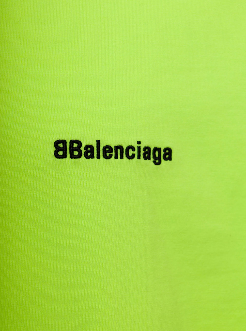 Balenciaga Mens Green Organic Cotton T-Shirt Yellow Tshirts And Polo Shirts