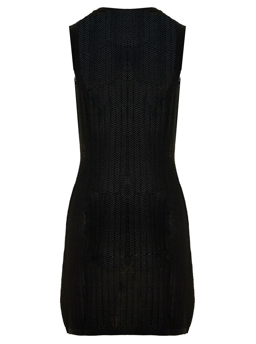 Federica Tosi Womans Visocse Blend Black Cardigan Viscose Polyamide Jersey