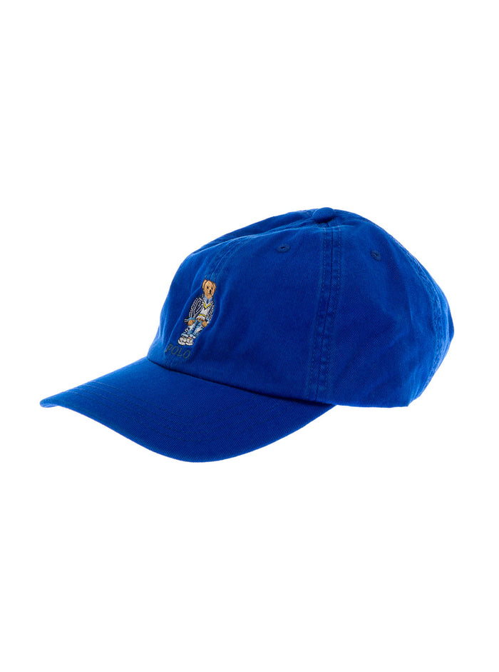 Polo Ralph Lauren Kids Boys Blue Cotton Hat With Logo Blu And Gloves