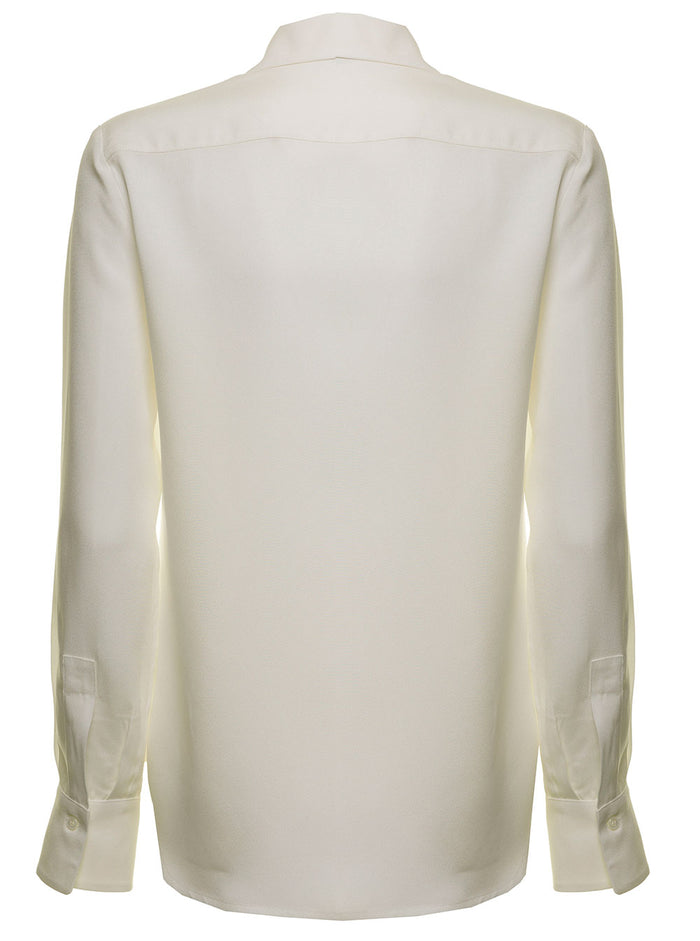 Seafarer Womans White Josephine Viscose Blend Shirt Acrylic And Blouses