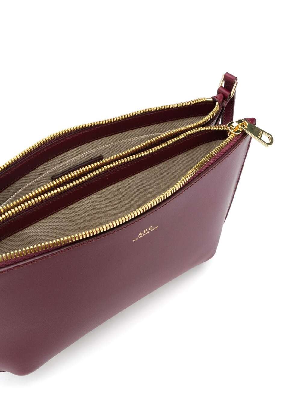 Sac Sarah Bordeaux Cow Crossbody Bags