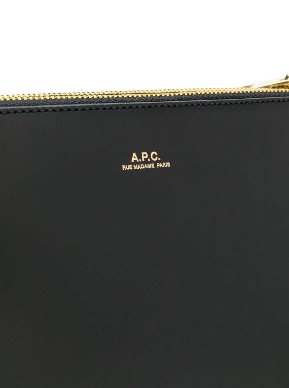 A.p.c. Womans Sarah Black Leather Crossbody Bag Cow
