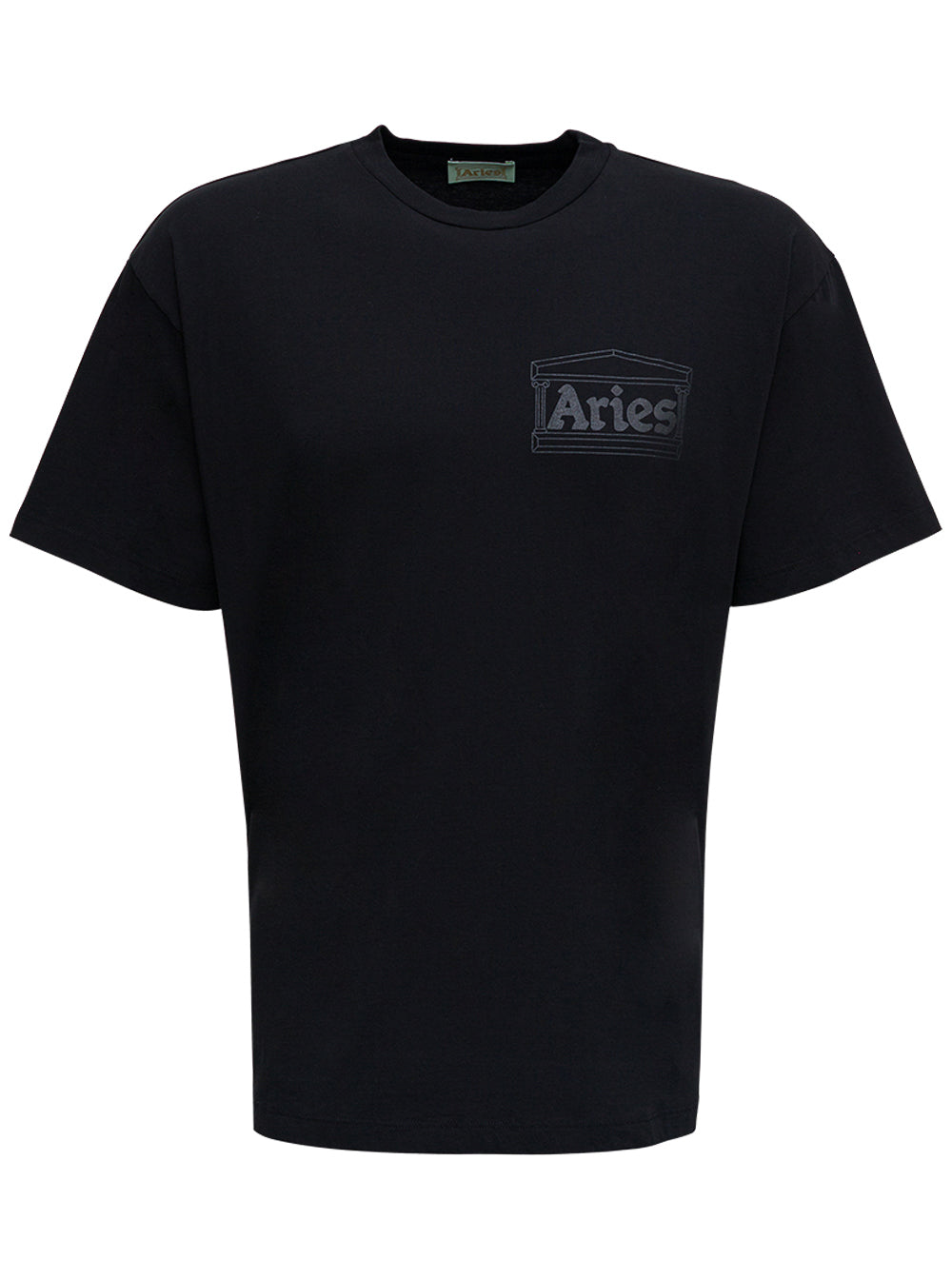 Black Cotton T-Shirt With Logo Tshirts And Polo Shirts