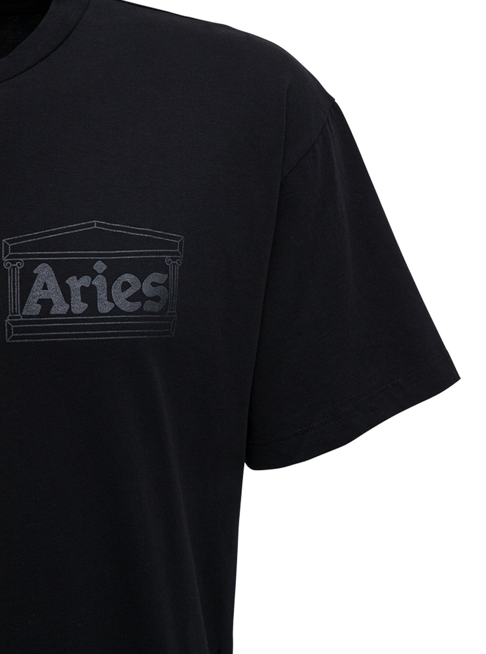 Black Cotton T-Shirt With Logo Tshirts And Polo Shirts