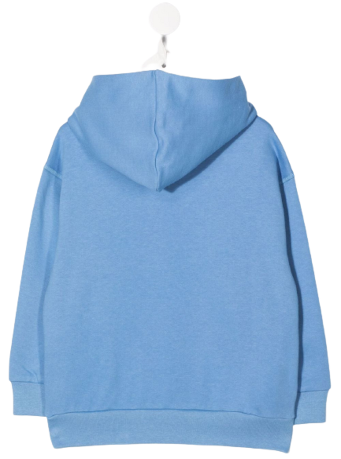 Il Gufo Kids Boys Light Blue Cotton Hoodie With Print Sweatshirts