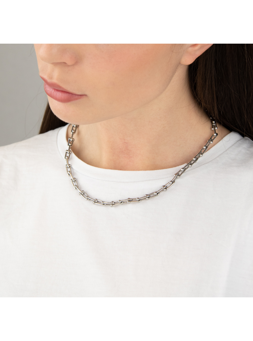 Mag Chain Stainless Steel Necklace Metallic Necklaces