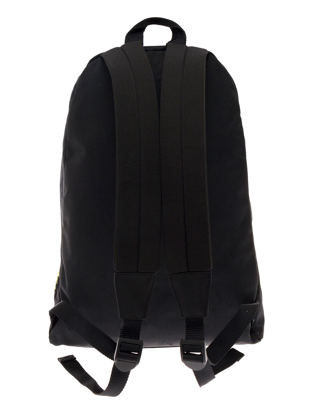Balenciaga Mans Explorer Black Nylon Backpack With Patches Polyamide Polyester Backpacks And Belt Bags
