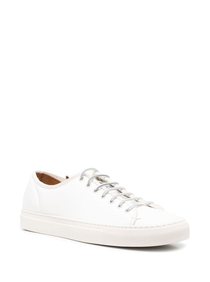 Buttero Mans Tanino White Leather Sneakers Calf