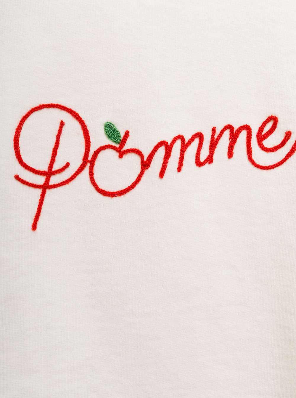 Emile Et Ida Kids Girls White Cotton Sweatshirt With Embroidered Detail Sweatshirts