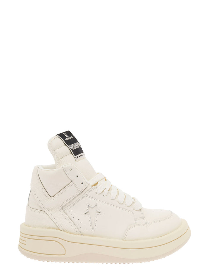 Converse X Darkshdw Mans White Leather High Top Turboxpn Sneakers