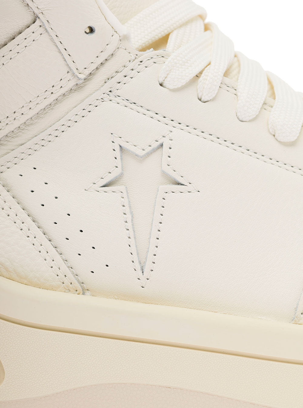 Converse X Darkshdw Mans White Leather High Top Turboxpn Sneakers