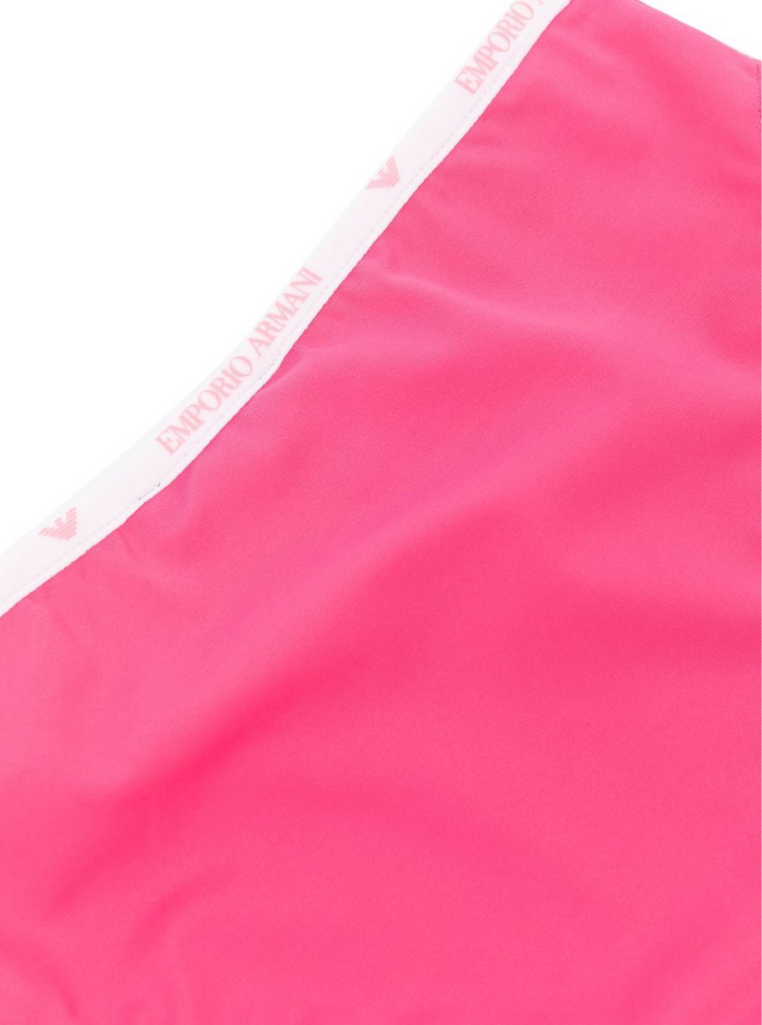 Emporio Armani Kids Bay-Girls Pink Bikini With Logo Fuxia Polyamide (nylon) Elastane Beachwear