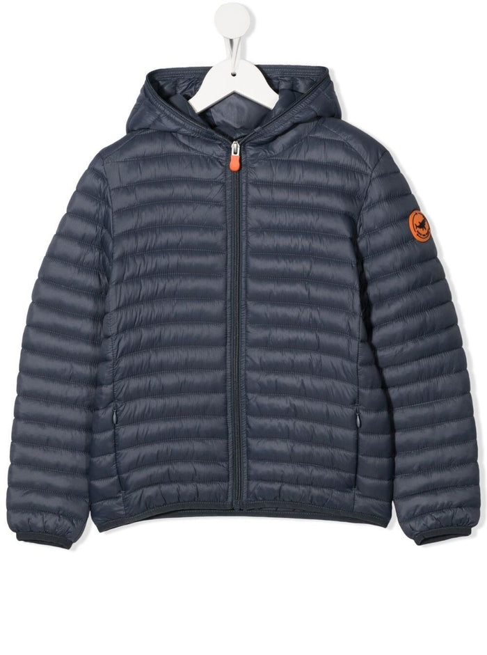 Save The Duck Boys Orin Ecological Blue Recycled Nylon Down Jacket Blu