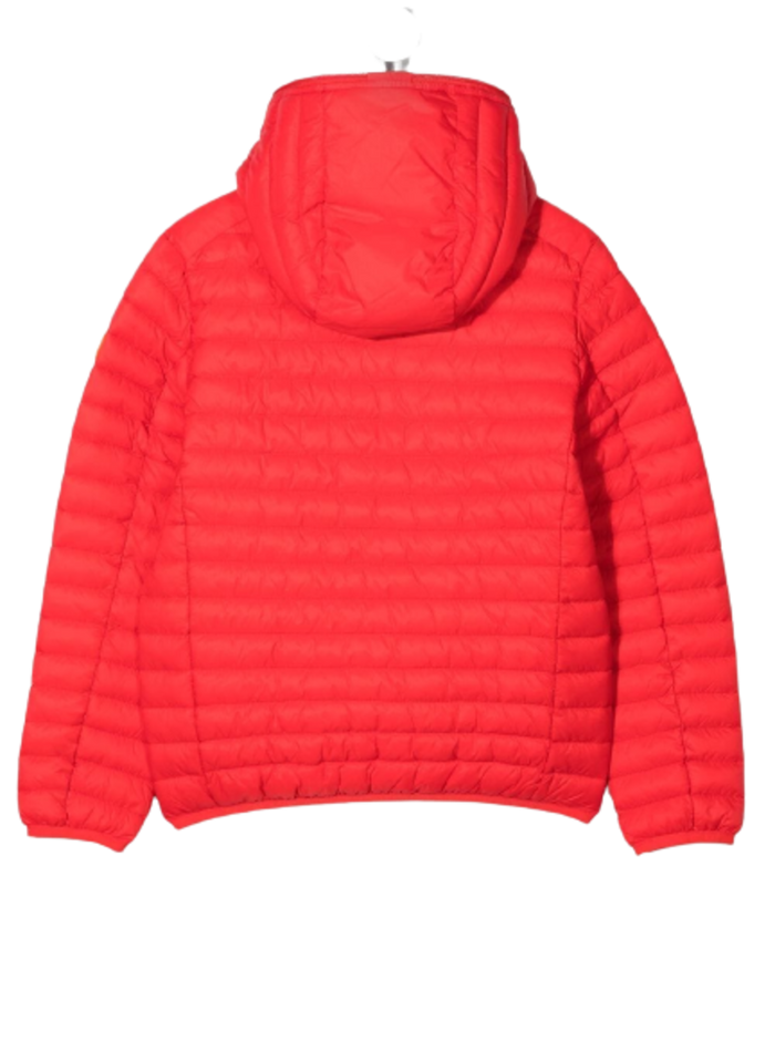 Save The Duck Kids Boys Dony Red Quilted Nylon Ecological Down Jacket
