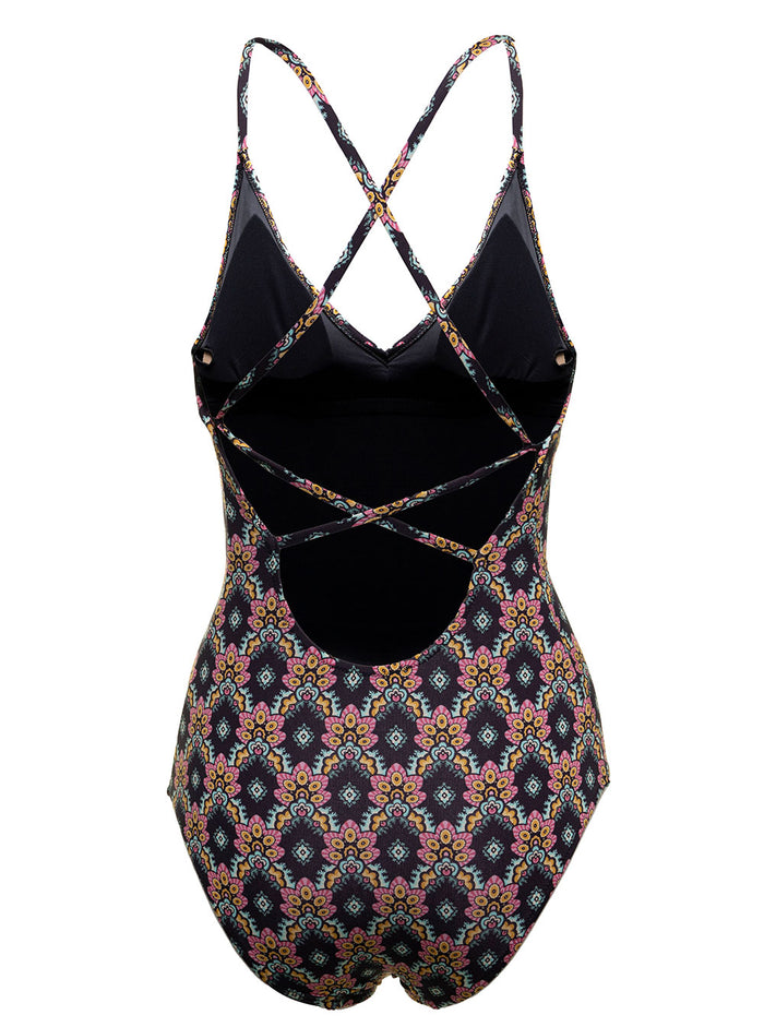 Anjuna Womans One-Piece Ethnic Printed Stretch Fabric Swimsuit Polyamide Elastane Beachwear