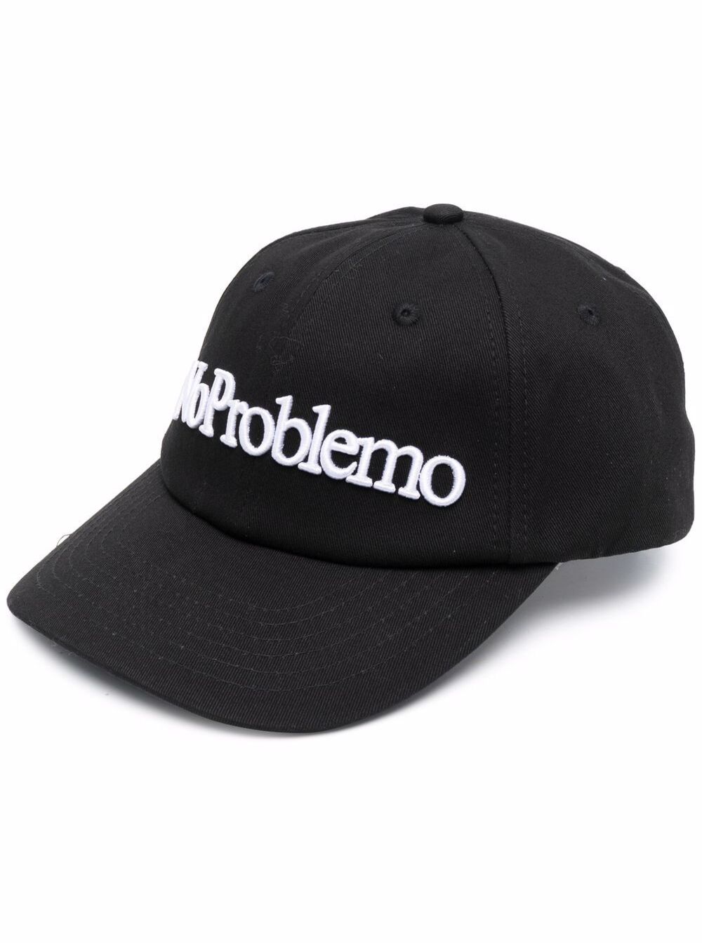Aries Mans No Problemo Black Cotton Hat And Gloves