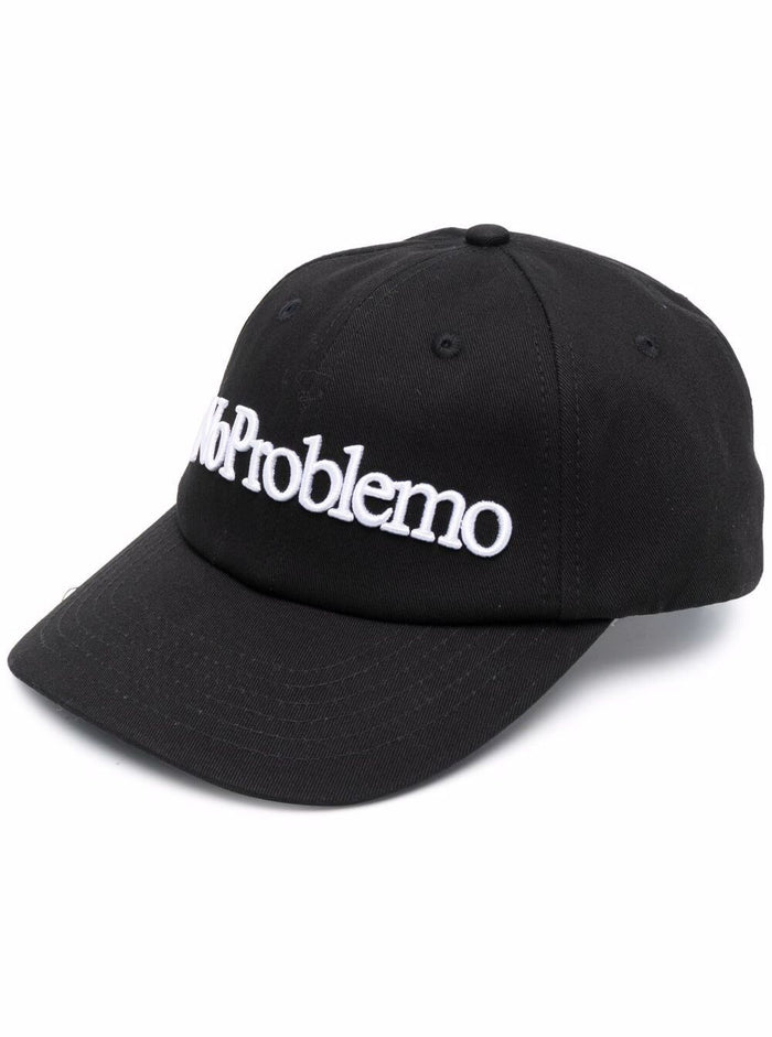 Aries Mans No Problemo Black Cotton Hat And Gloves