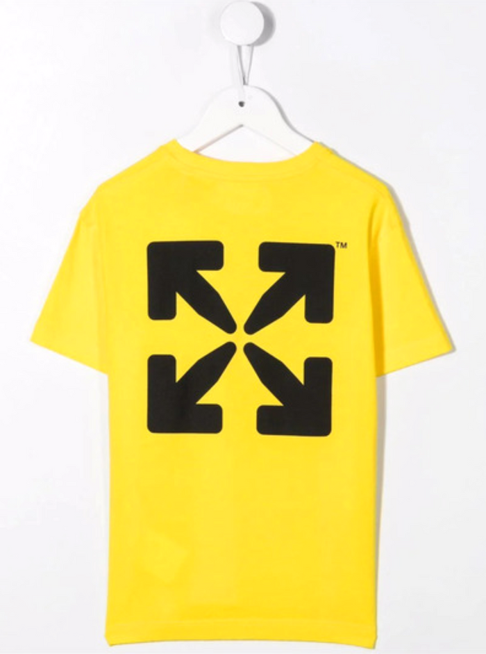 Off Rounded Tee S-S Yellow Cotton Tshirts And Polo Shirts