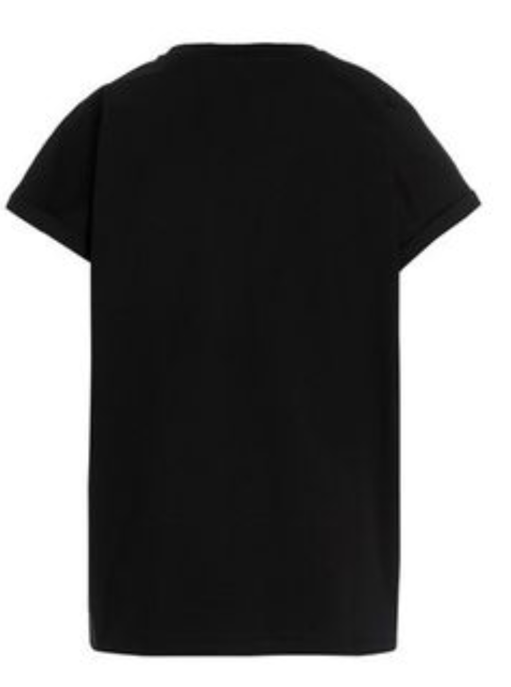 Balmain Womans Black Cotton T-Shirt With Studded Logo Tshirts And Polo Shirts