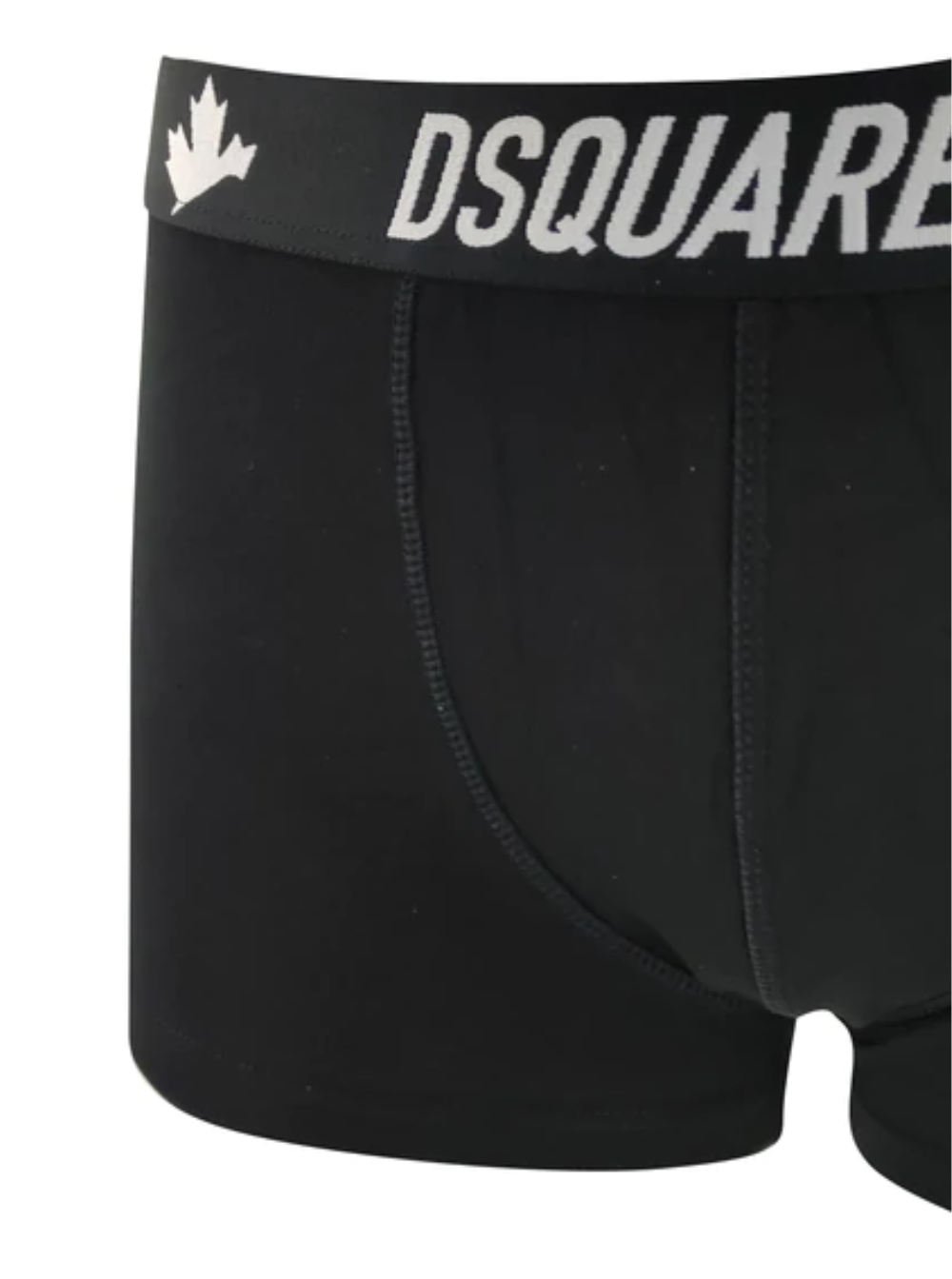 Black Cotton Boxer With Logoprint D-Squared2 Man Elastane Underwear