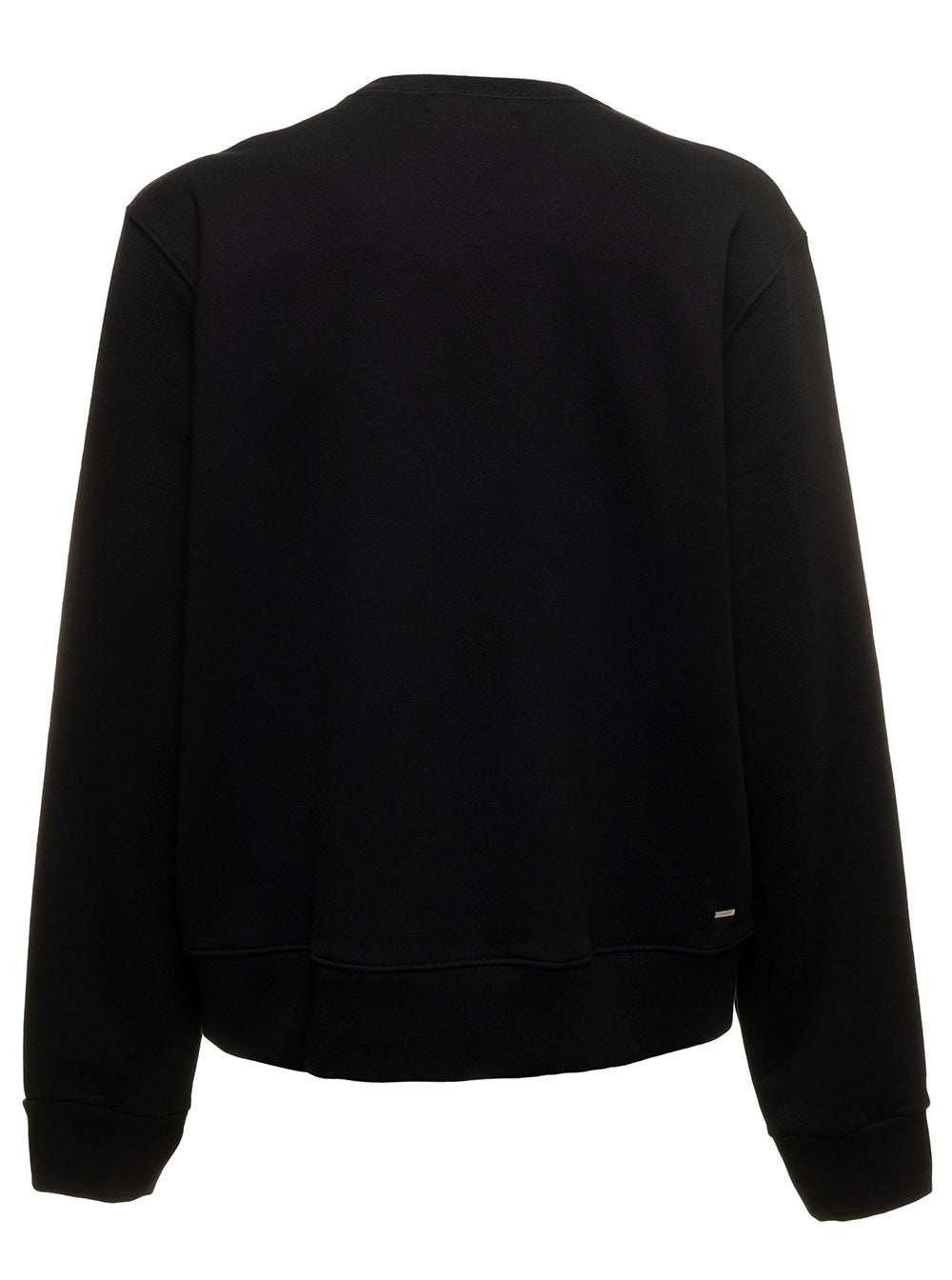 Amiri Mans Black Cotton Crew Neck Sweatshirt With Logo Print Sweatshirts