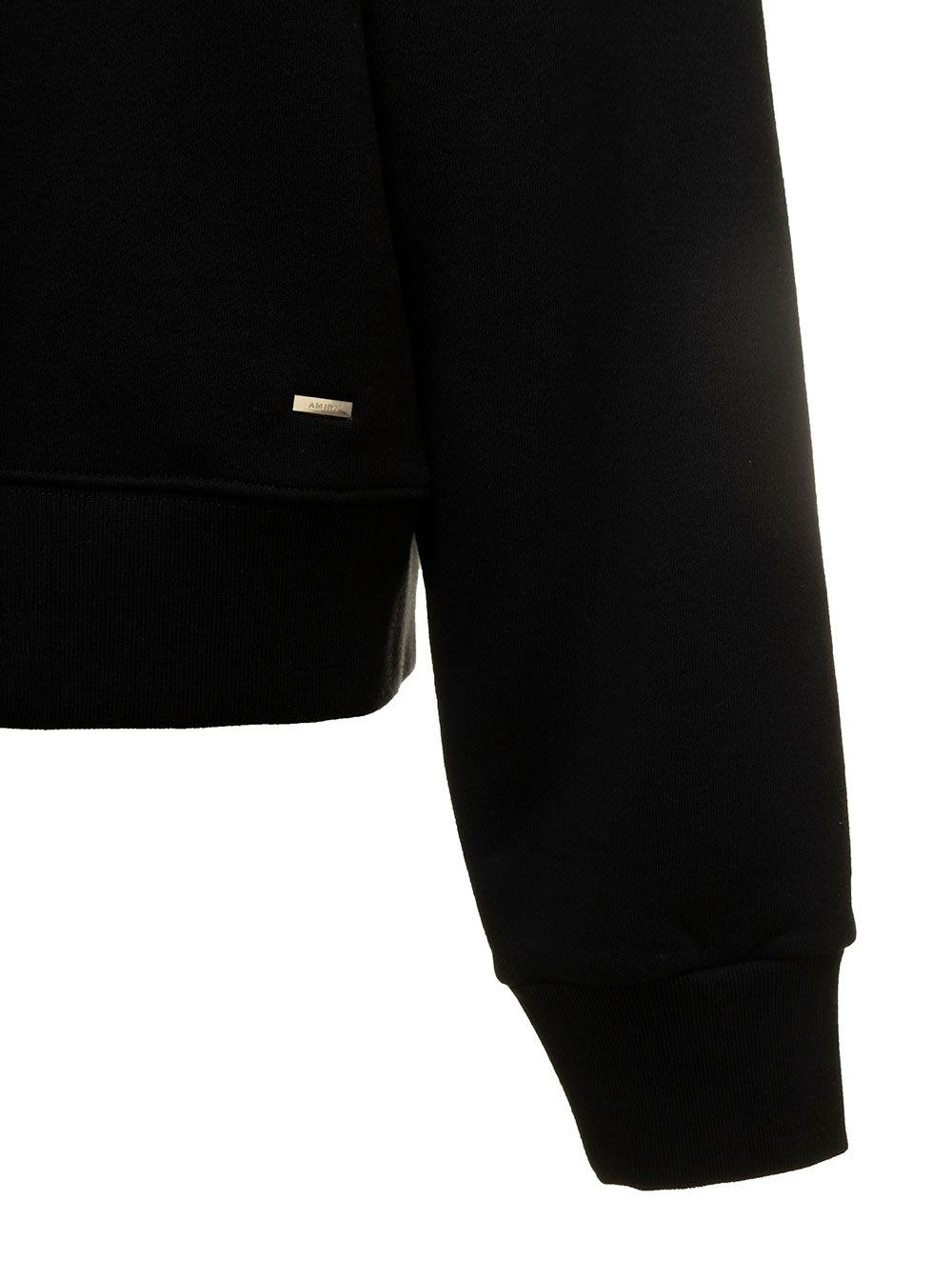 Amiri Mans Black Cotton Crew Neck Sweatshirt With Logo Print Sweatshirts