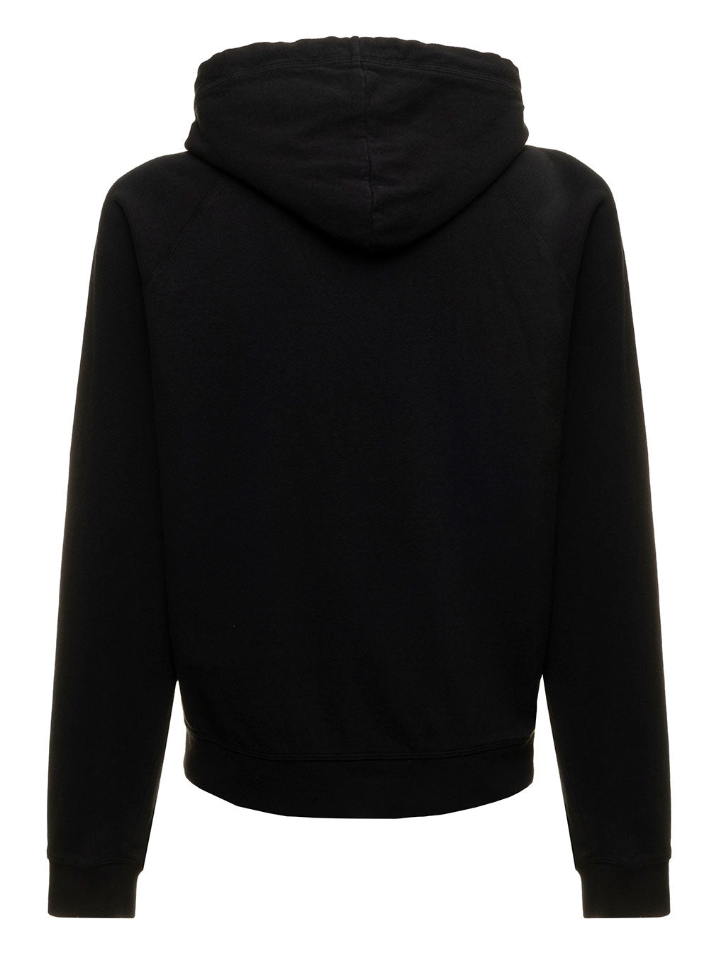D-Squared2 Mans Black Cotton Hoodie With Dan Dean Print Sweatshirts