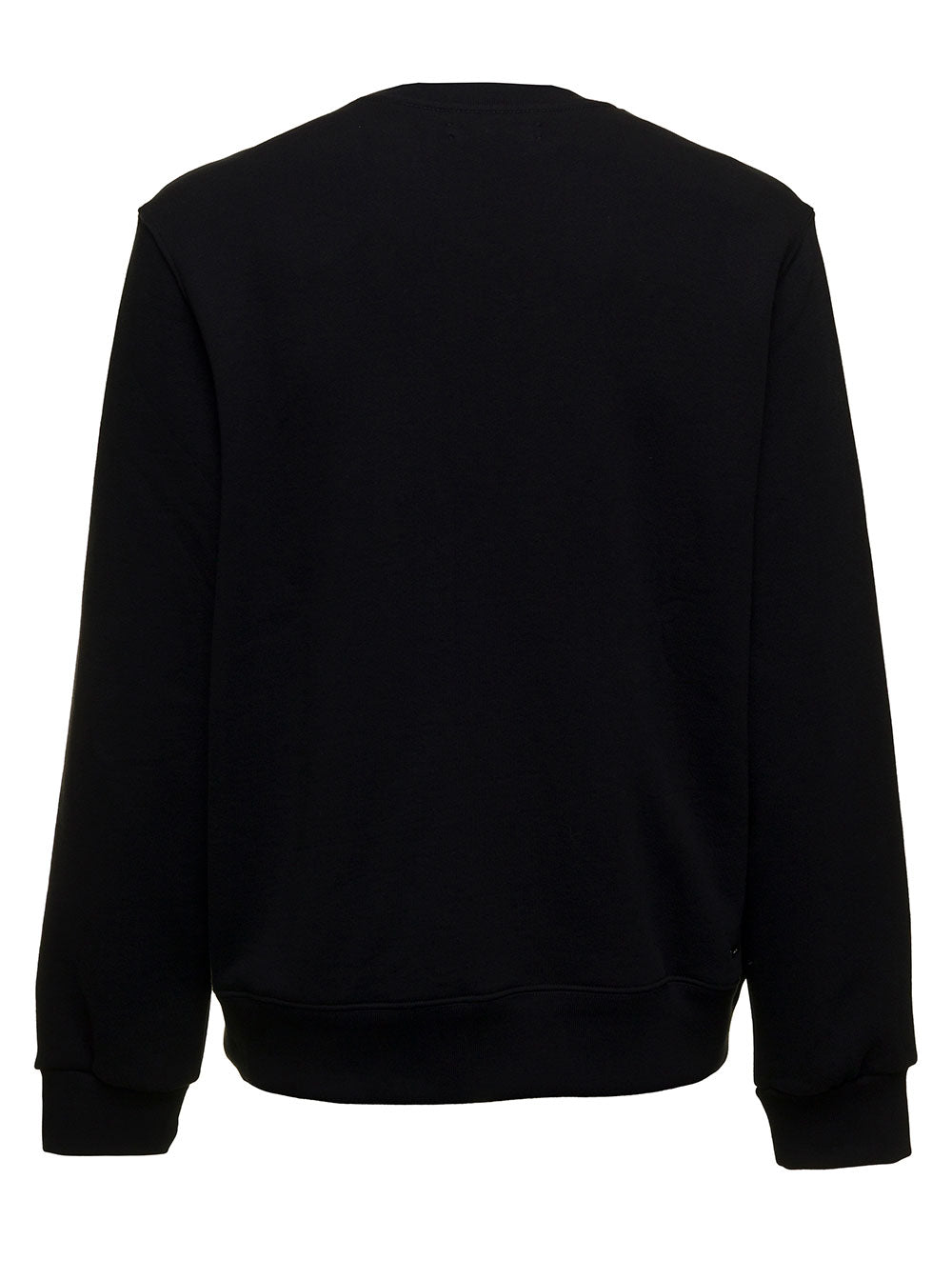 Amiri Mans Black Cotton Sweatshirt With Logo Print Sweatshirts