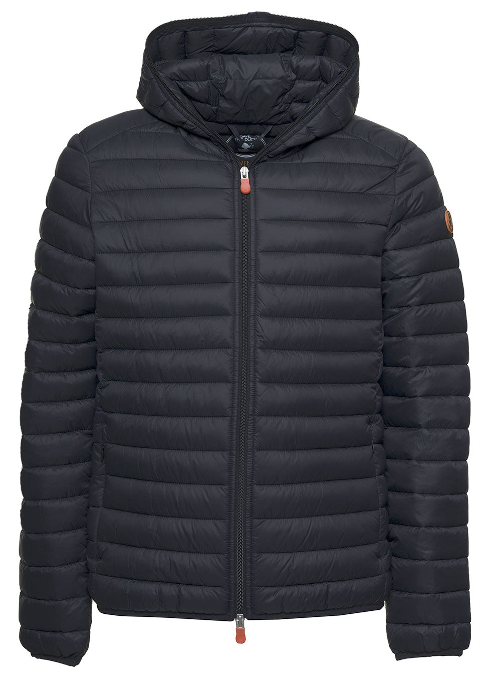 Ecological Black Quilted Nylon Down Jacket Save The Duck Man