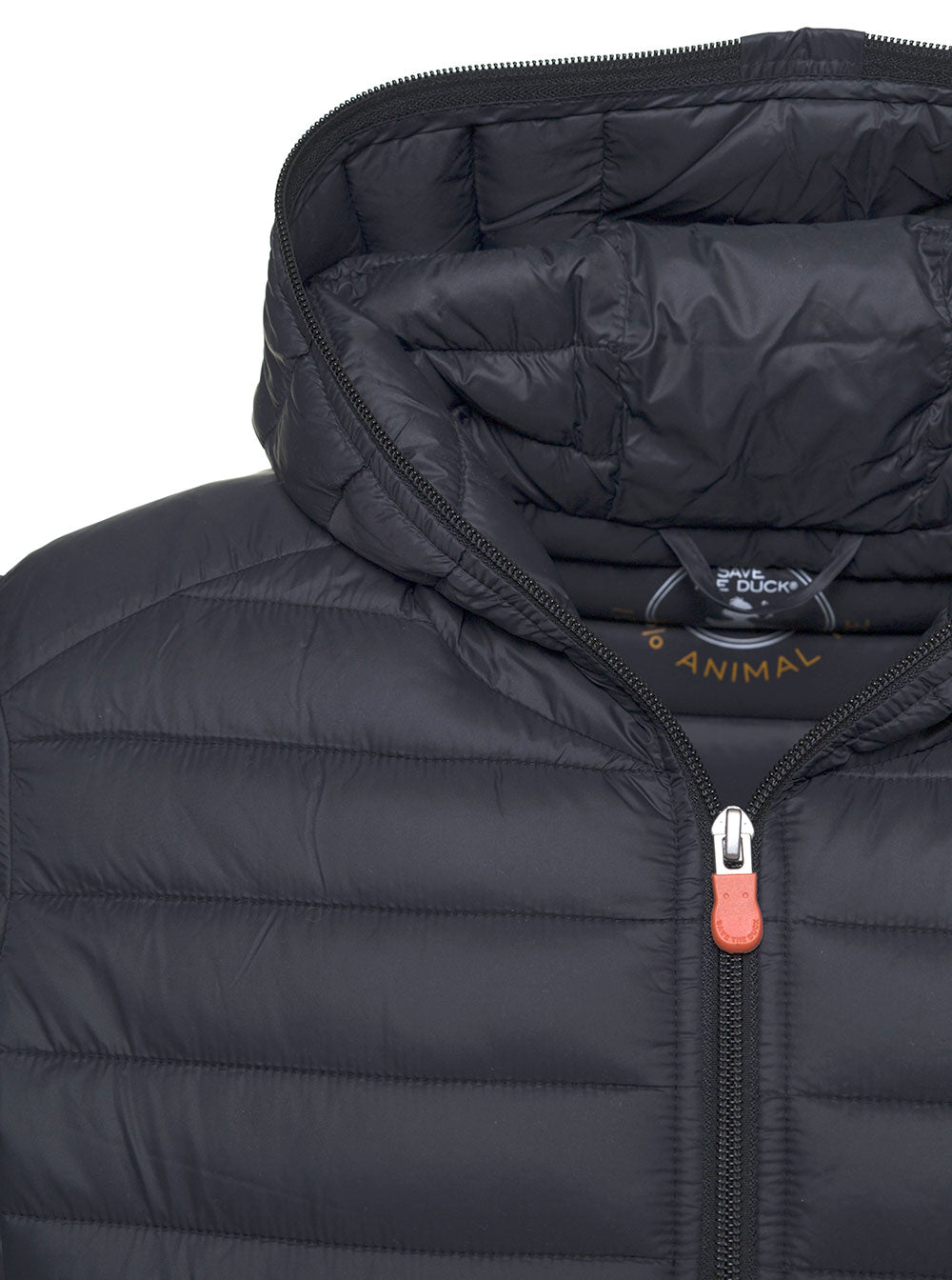 Ecological Black Quilted Nylon Down Jacket Save The Duck Man