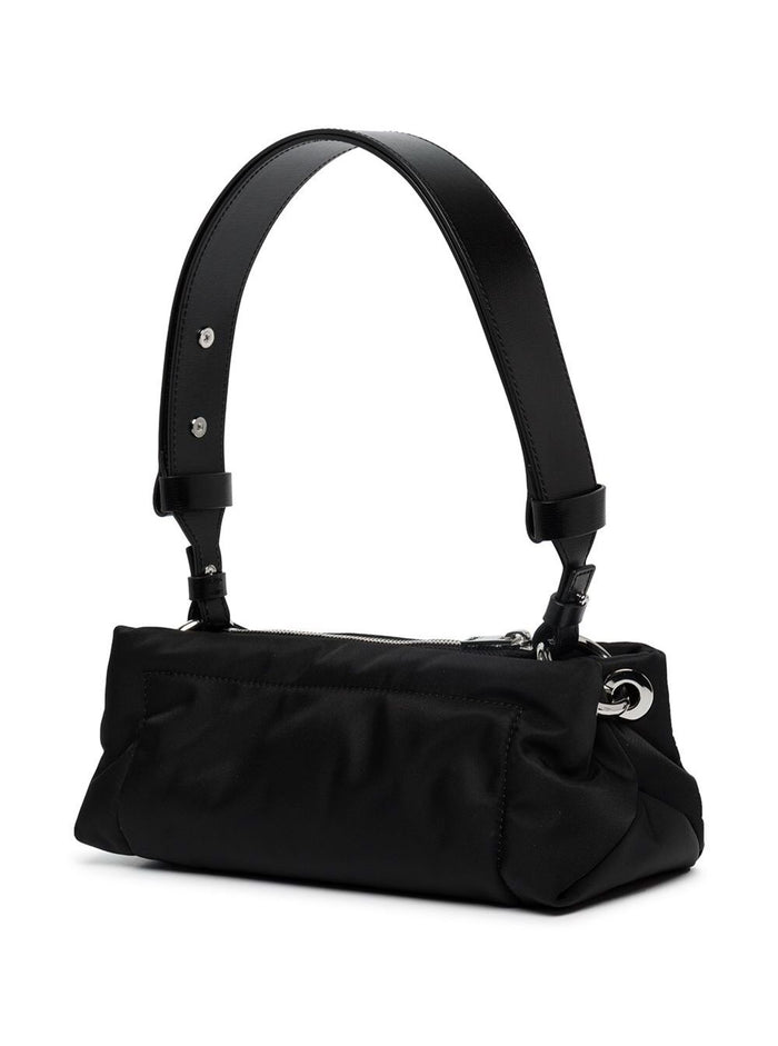 Piillow Black Recycled Fabric Ganni Woman Shoulder Bags