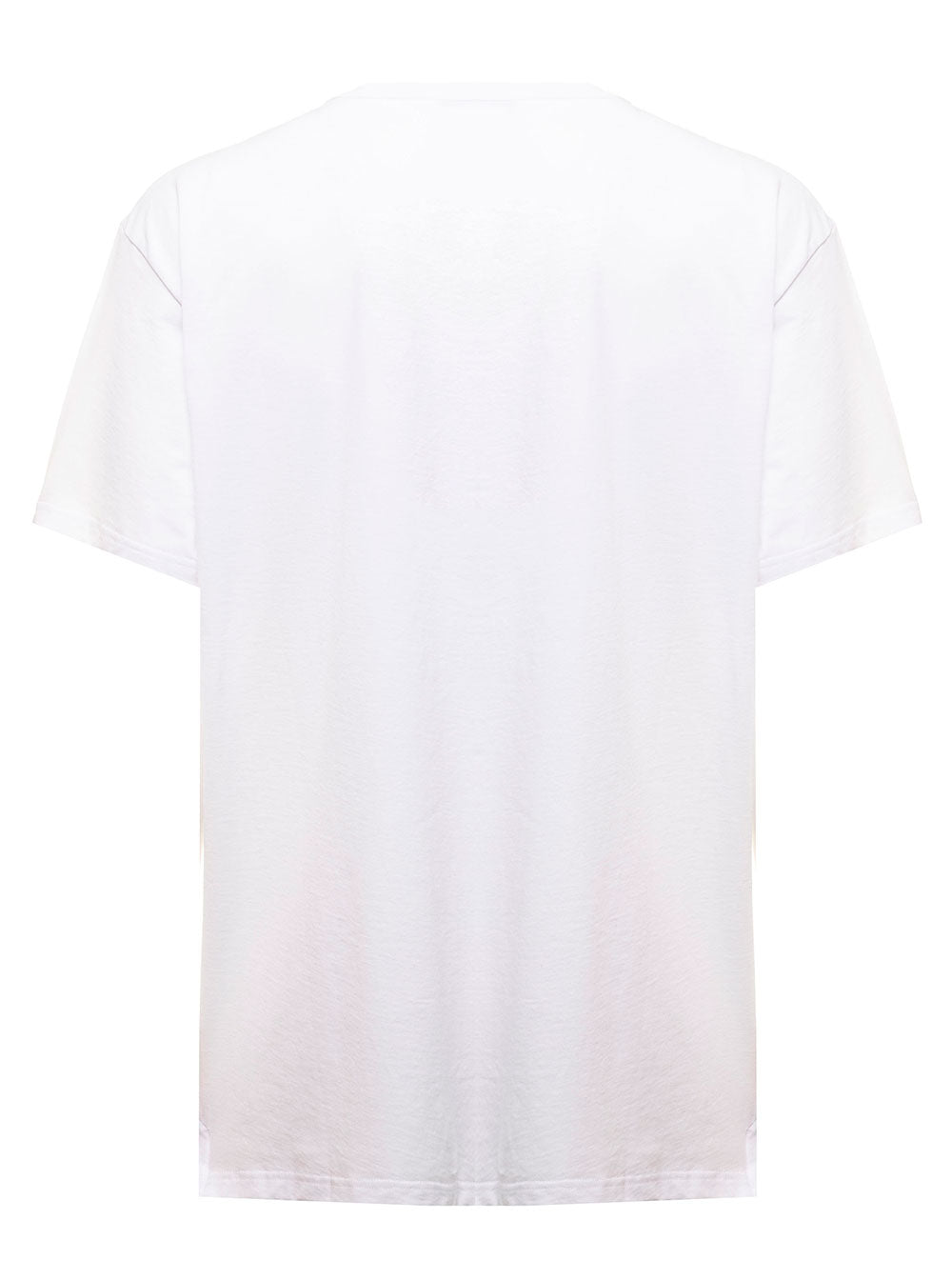 White Cotton T-Shirt With Skull Print Alexander Mcqueen Man Tshirts And Polo Shirts
