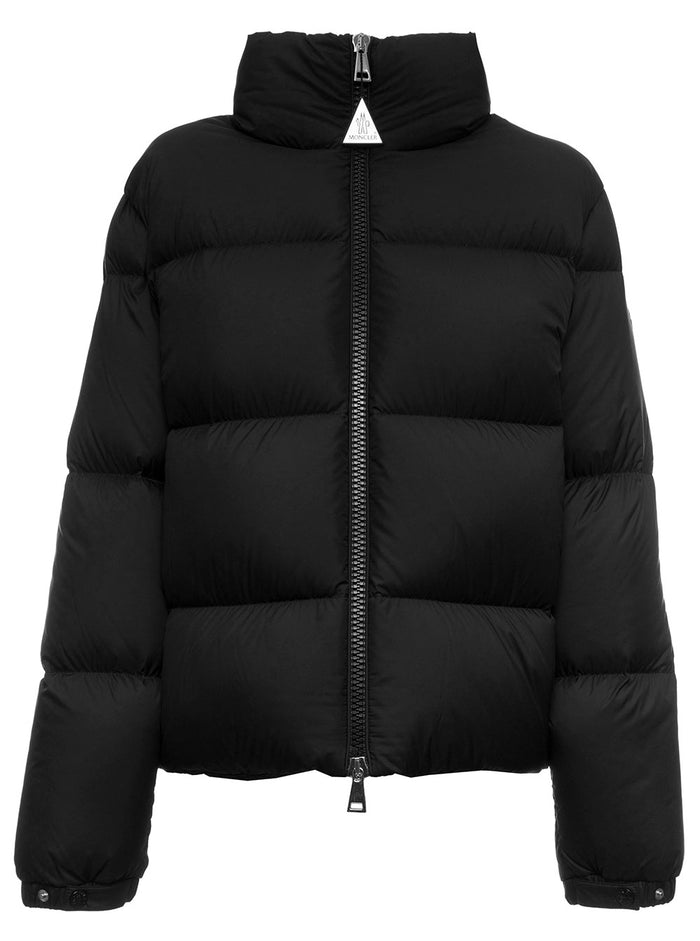 Anterne Black Quilted Nylon Down Jacket Moncler Woman Polyester