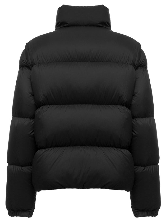 Anterne Black Quilted Nylon Down Jacket Moncler Woman Polyester