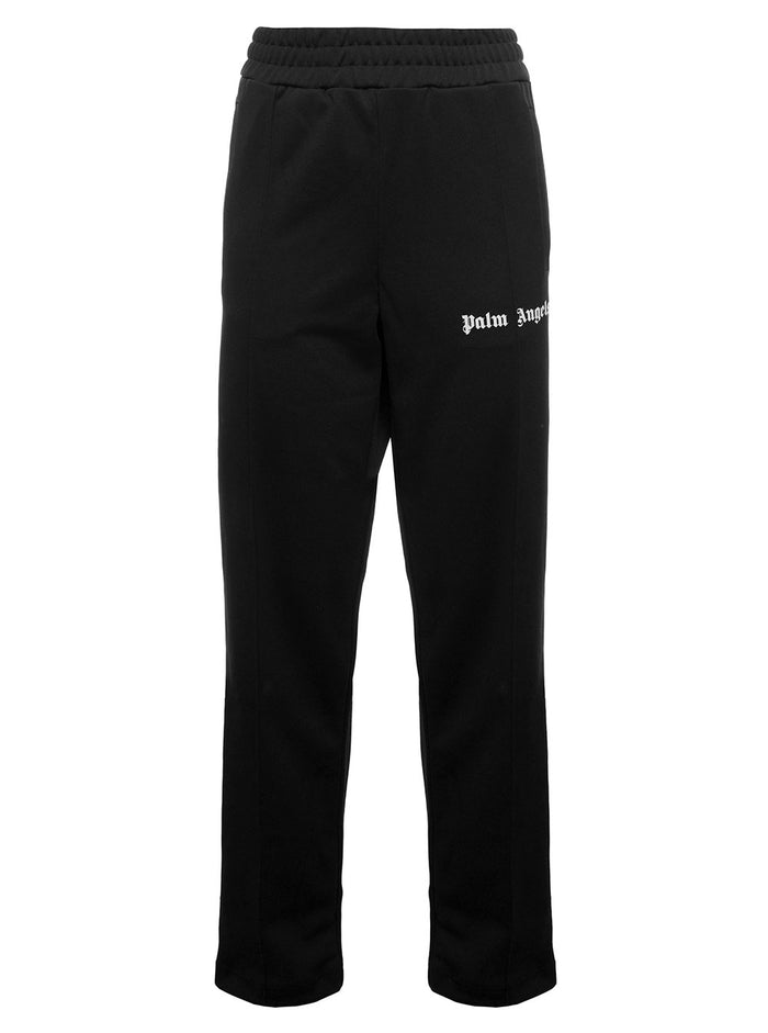 Black And White Technical Fabric Classic Track Pants Palm Angels Woman Polyester Trousers