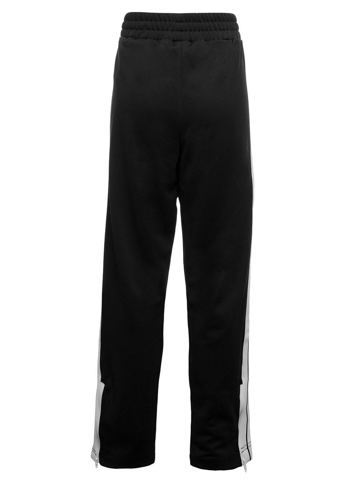 Black And White Technical Fabric Classic Track Pants Palm Angels Woman Polyester Trousers
