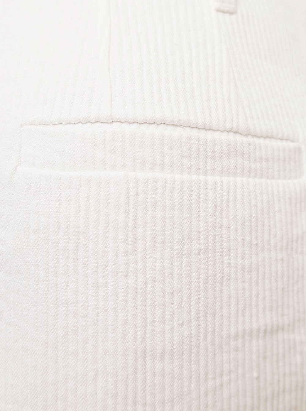 High Waist White Cotton And Linen Pants With Pence Brunello Cucinelli Woman Trousers