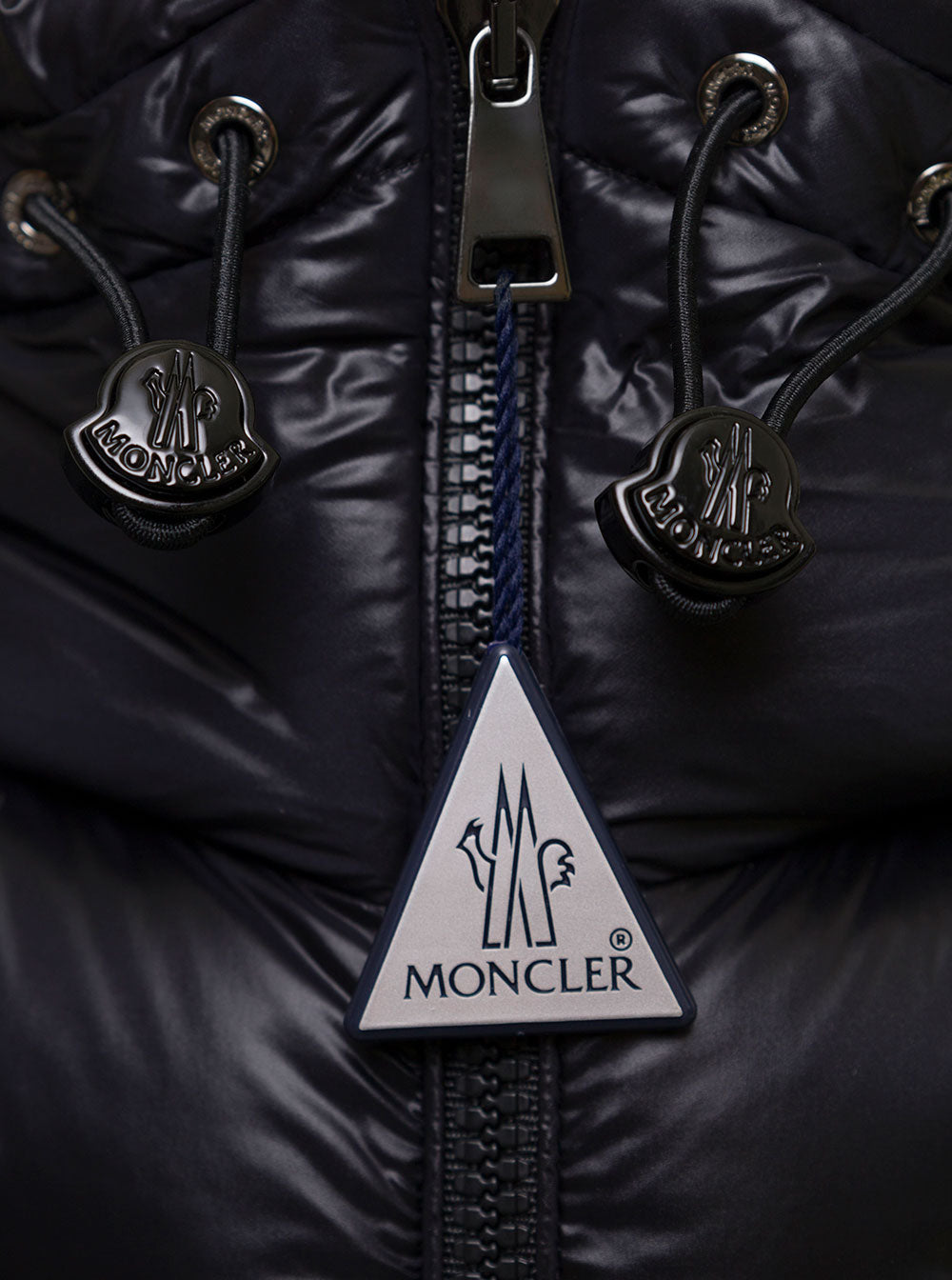 Cambales Black Quilted Nylon Long Down Jacket Moncler Woman Polyamide/nylon