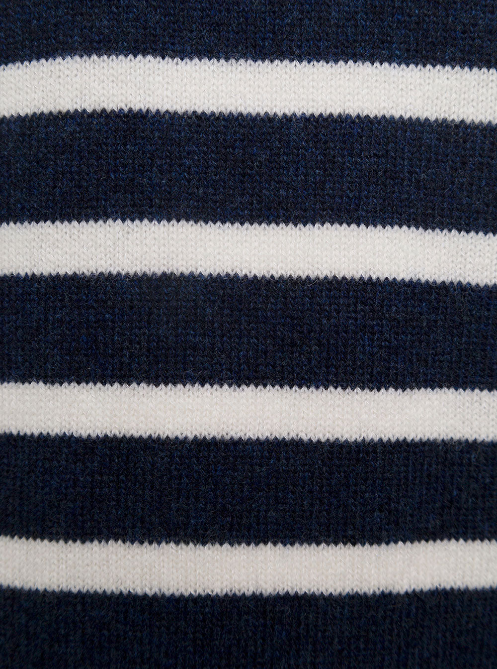 A.p.c Mens Striped Cotton And Wool Pullover Blu Jersey