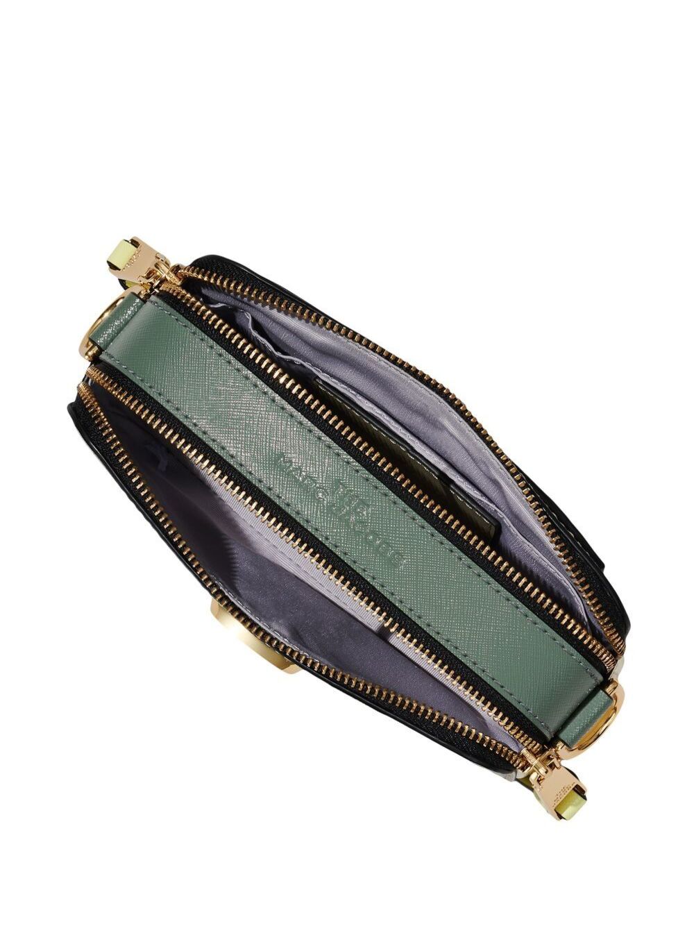 The Snapshot Colorblocked Beige Leather Crossbody Bag Marc Jacobs Woman Split Cow
