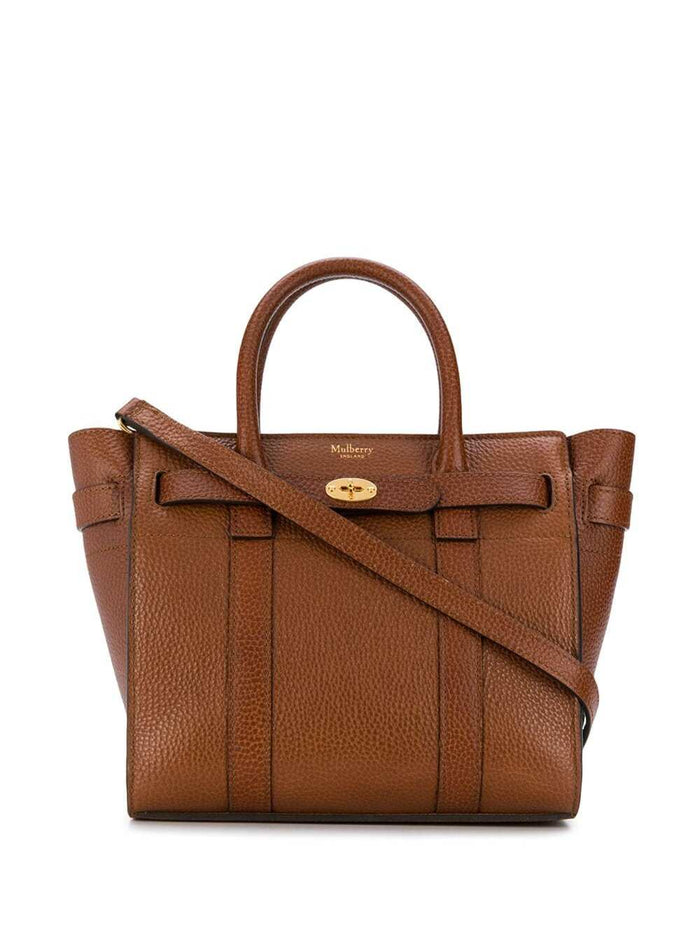 Batswater Small Brown Leather Handbag Mulberry Woman Bovine Crossbody Bags