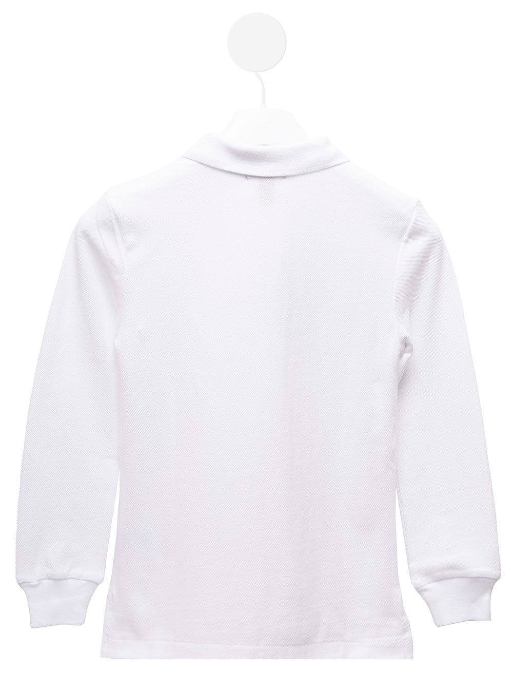 White Piquet Cotton Polo Shirt With Logo Ralph Lauren Kids Boy Tshirts And