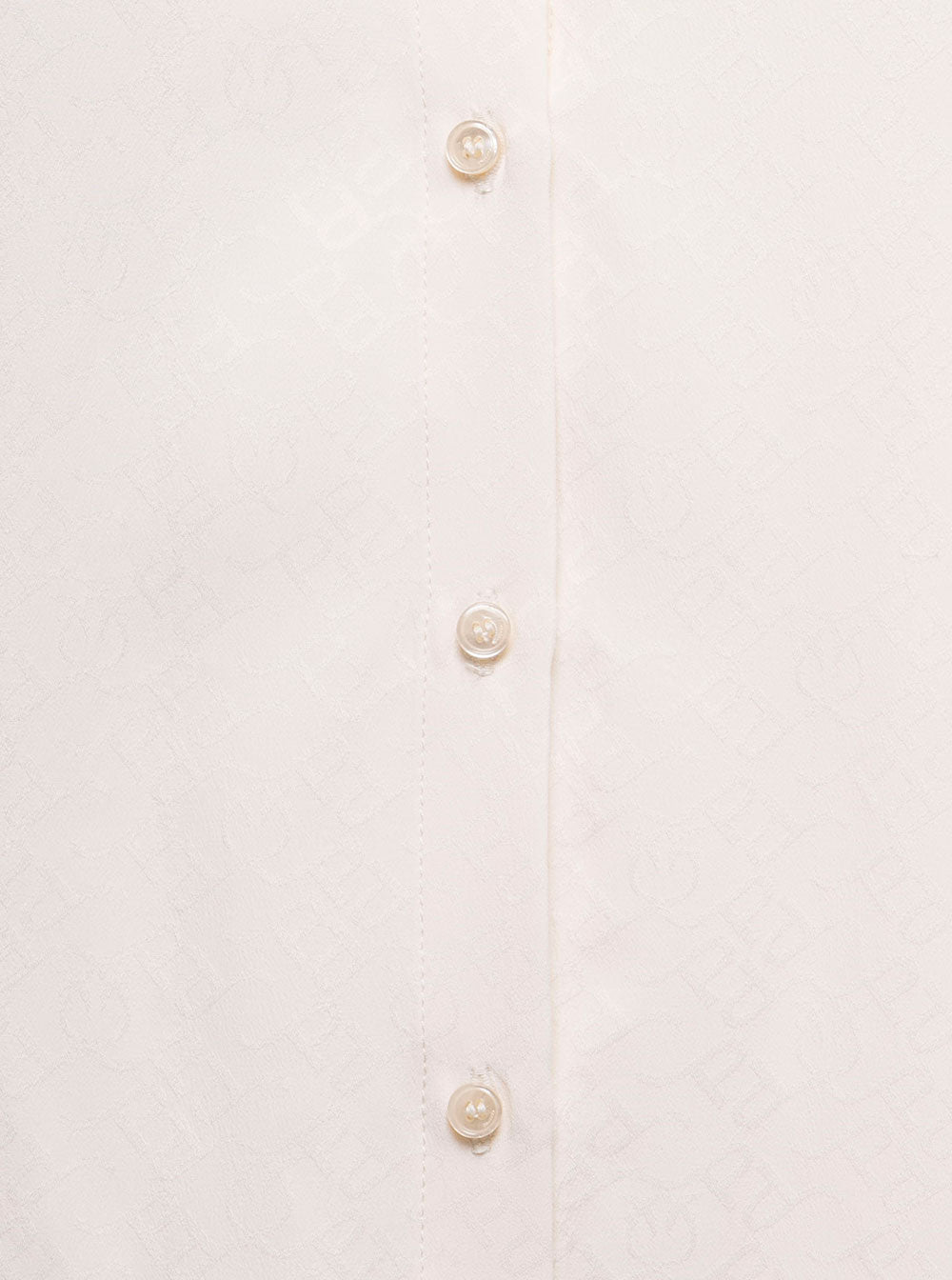 Ivory Colored Crepe De Chine Shirt Pinko Woman White Acetate Silk And Blouses