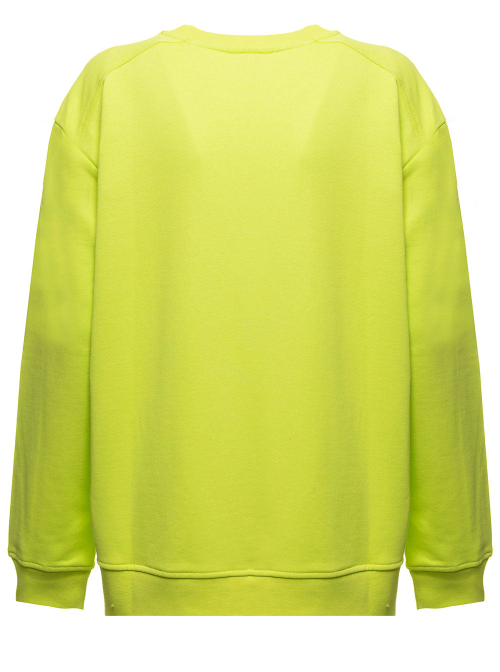 Isoli Software Organic Cotton Green Sweatshirt With Logo Ganni Woman Polyester Jersey