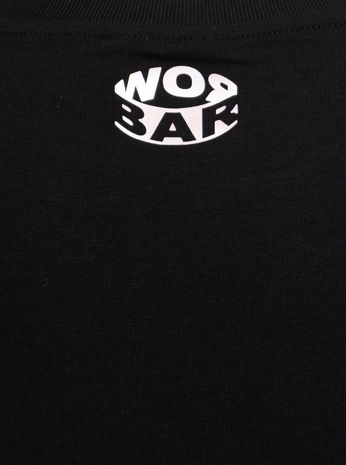 Multicolor Printed Jersey T-Shirt With Logo Barrow Man Black Cotton Tshirts And Polo Shirts